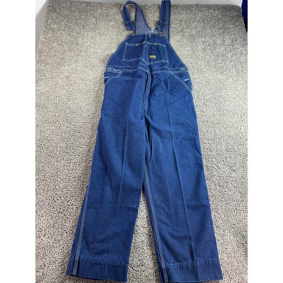 OSH KOSH B’GOSH Overalls Mens 38 Denim Vestbak Bib Workwear 38x27 VINTAGE - Picture 10 of 13